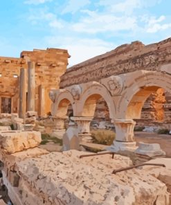 Ancient Leptis Magna Libya Diamond Painting