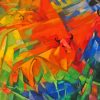 Animals In Landscape By Franz Marc Diamond Painting