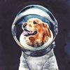 Astronaut Dog Diamond Painting