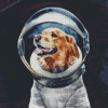 Astronaut Dog Diamond Painting