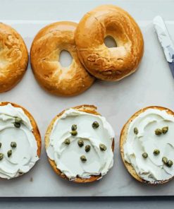 Bagels With Cream Cheese Diamond Painting