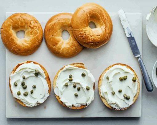 Bagels With Cream Cheese Diamond Painting