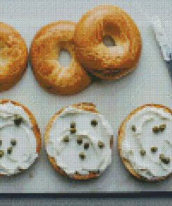 Bagels With Cream Cheese Diamond Painting