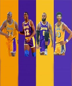 Basketball Team Lakers Legends Diamond Painting