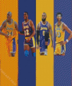 Basketball Team Lakers Legends Diamond Painting