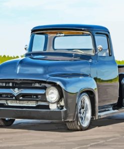 Black 1955 Ford Pickup Diamond Painting