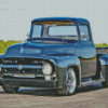 Black 1955 Ford Pickup Diamond Painting