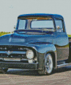 Black 1955 Ford Pickup Diamond Painting