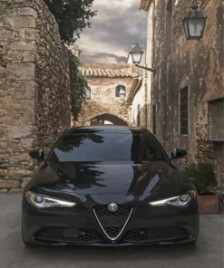 Black Alfa Romeo Stelvio Diamond Painting