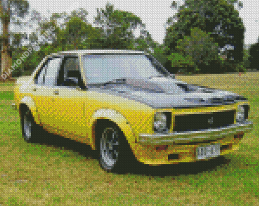 Black And Yellow Holden Torana Diamond Painting