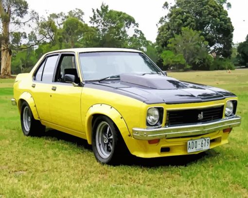 Black And Yellow Holden Torana Diamond Painting