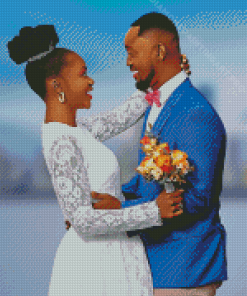 Black Couple In Love Diamond Painting