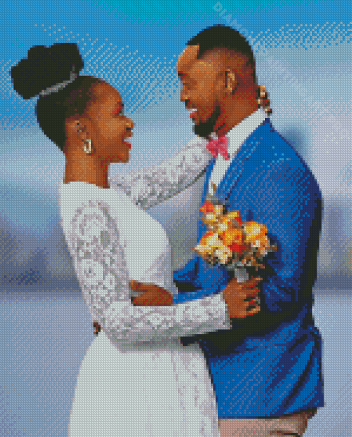 Black Couple In Love Diamond Painting