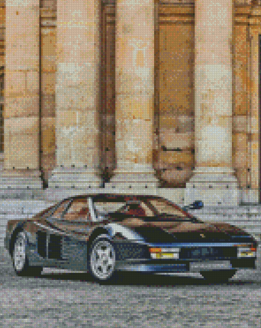 Black Ferrari F176 Car Diamond Painting