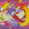 Blaze The Cat Diamond Painting