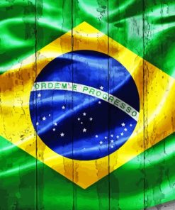 Brazilian Flag Diamond Painting