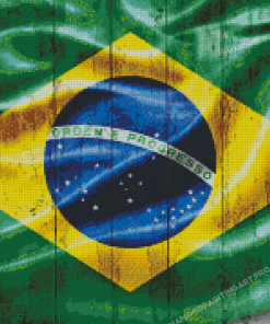 Brazilian Flag Diamond Painting