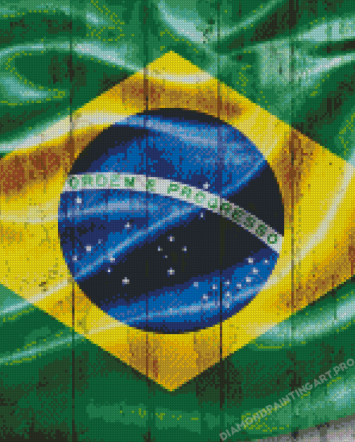 Brazilian Flag Diamond Painting