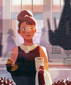 Breakfast At Tiffanys Anime Diamond Painting