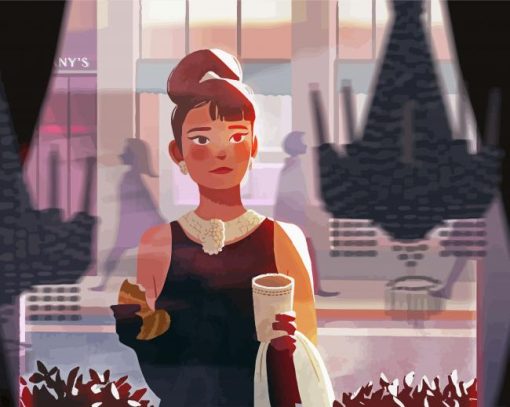 Breakfast At Tiffanys Anime Diamond Painting