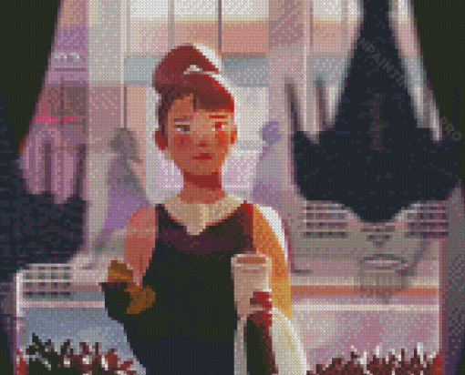 Breakfast At Tiffanys Anime Diamond Painting