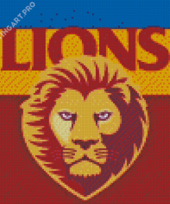 Brisbane Lions Logo Diamond Painting