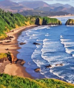 Cannon Beach Oregon Landscape Diamond Painting