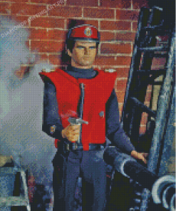 Captain Scarlet Character Diamond Painting