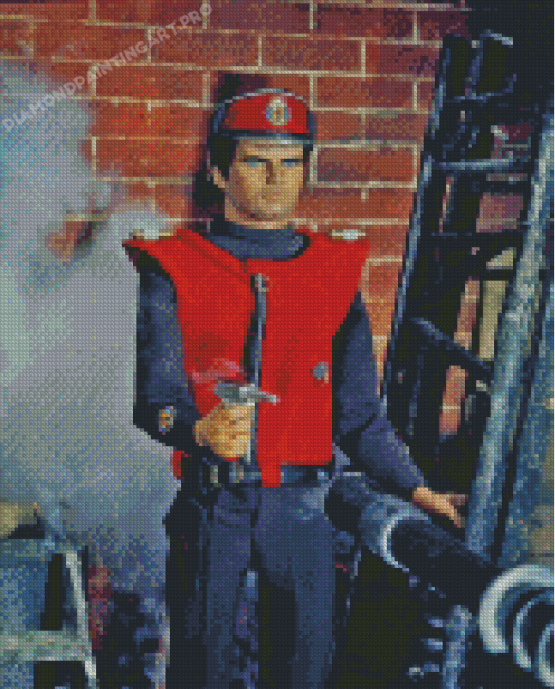 Captain Scarlet Character Diamond Painting