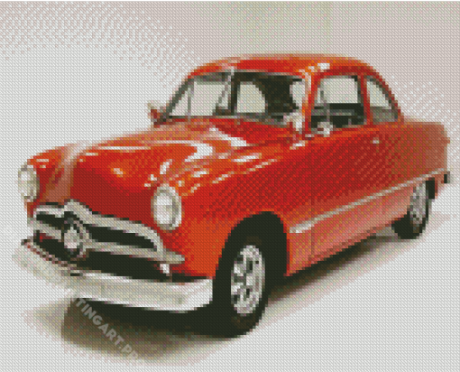 Caramel Color 49 Ford Coupe Diamond Painting