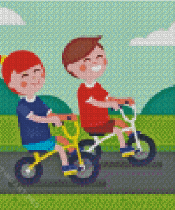 Cartoon Kids On Strikes Diamond Painting