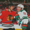 Chicago Blackhawks Vs Minnesota Wild Players Diamond Painting