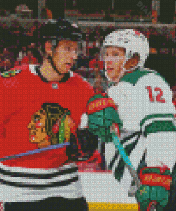 Chicago Blackhawks Vs Minnesota Wild Players Diamond Painting