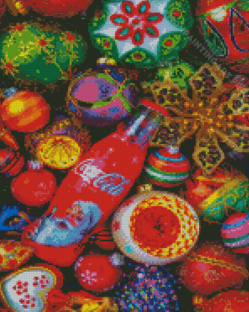 Christmas Cola And Baubles Diamond Painting