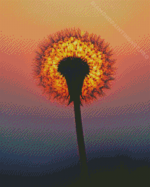 Dandelion Sunset Diamond Painting