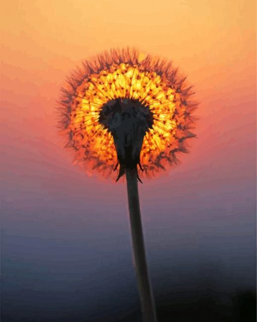 Dandelion Sunset Diamond Painting