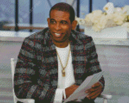 Deion Sanders Football Player Diamond Painting