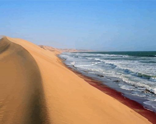 Desert Beach Waves Diamond Painting