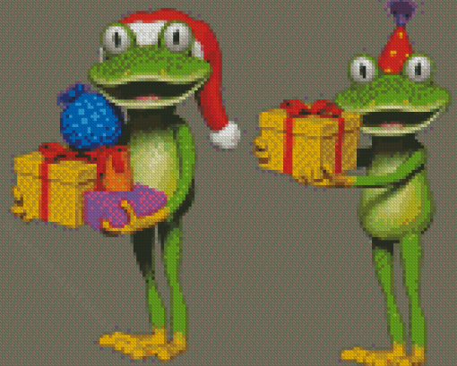 Frogs Cartoon Diamond Painting