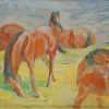 Grazing Horses By Franz Marc Diamond Painting