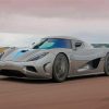 Grey Koenigsegg Agera Car Diamond Painting