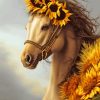 Horse In Sunflowers Diamond Painting