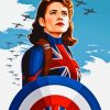 Captain Peggy Carter Diamond Painting