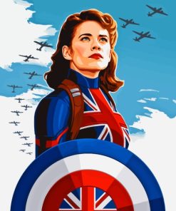 Captain Peggy Carter Diamond Painting