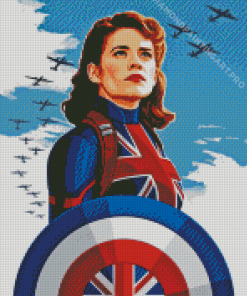 Captain Peggy Carter Diamond Painting