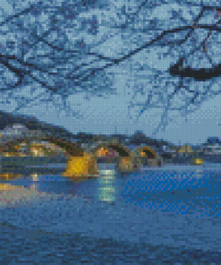 Japan Kintaikyo Arch Bridge Diamond Painting