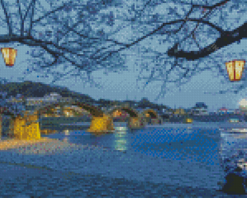 Japan Kintaikyo Arch Bridge Diamond Painting