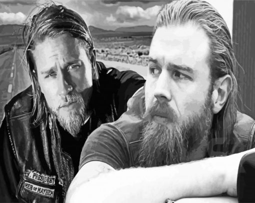 Jax And Opie Winston Diamond Painting