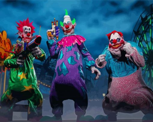 Killer Klowns From Outer Space Diamond Painting