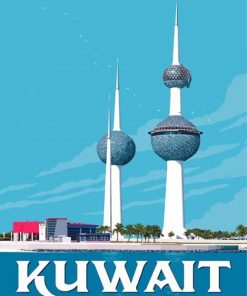 Kuwait Towers Poster Diamond Painting